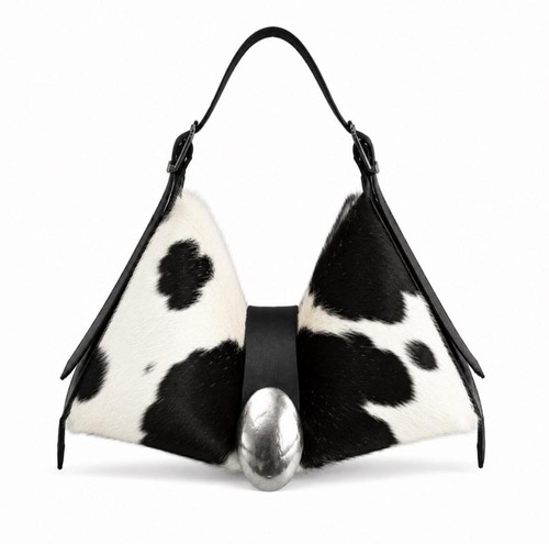 Women speckled cowhide - speckled, leather