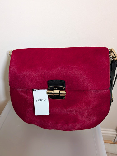Furla red calf hair real - furla,