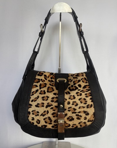 Autograph black leather pony - black,