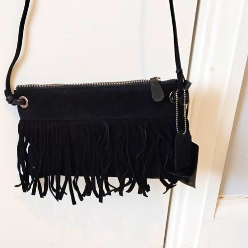 Allora black leather suede - black,