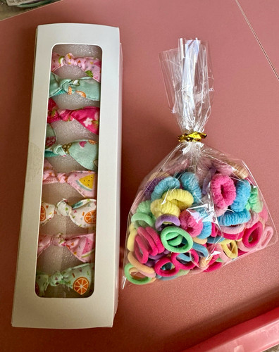 Multicolour elasticated bow - multicolour,
