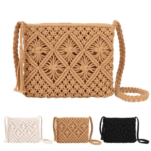 Women straw crossbody bag - crossbody,