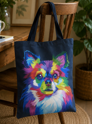Chihuahua dog tote shopping - dog,