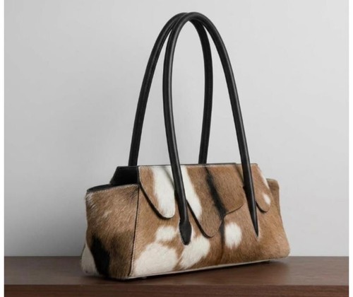 Cowhide handbag pony hair - cowhide,