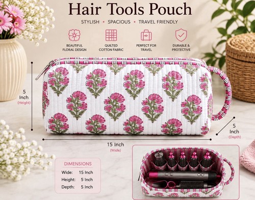 Indian quilted cotton hair - quilted,