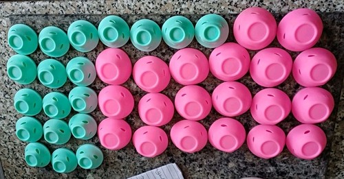 Sleep hair rollers set - hair, with