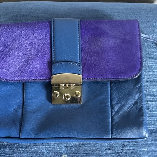 Next blue leather pony hair - next,