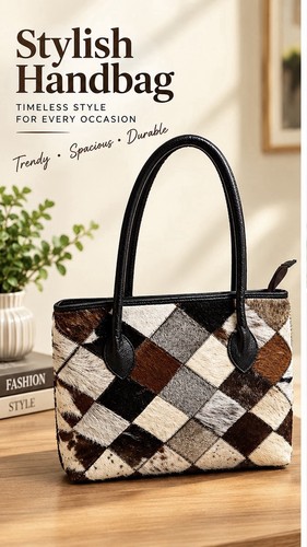 Hair cowhide leather - on,
