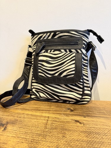 Vintage zebra print faux pony - print,