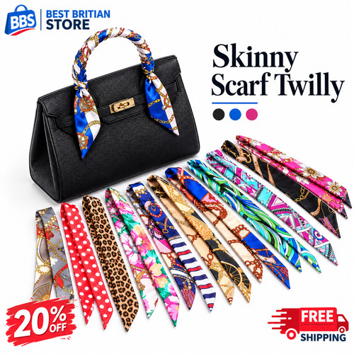 Women floral skinny - floral, scarf