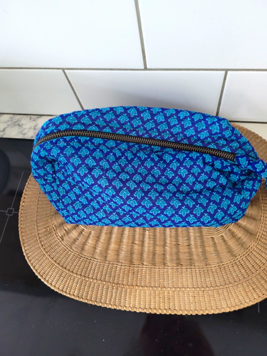 Blue green floral - blue,