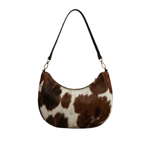 Genuine cowhide shoulder bag - cowhide,