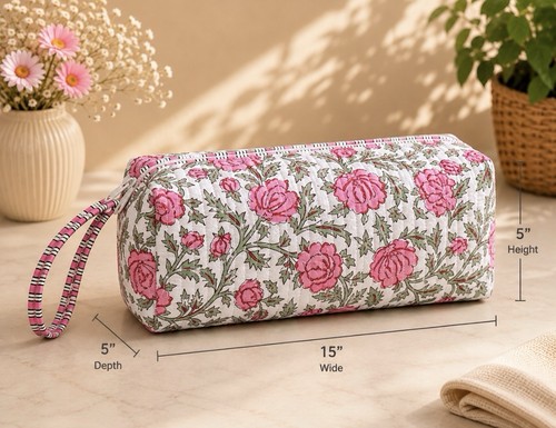 Indian quilted cotton - quilted, hair