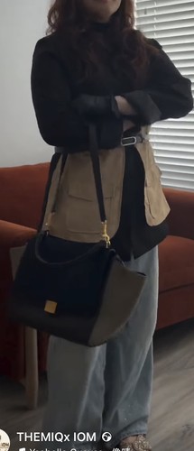 Celine navy trapeze medium - navy,