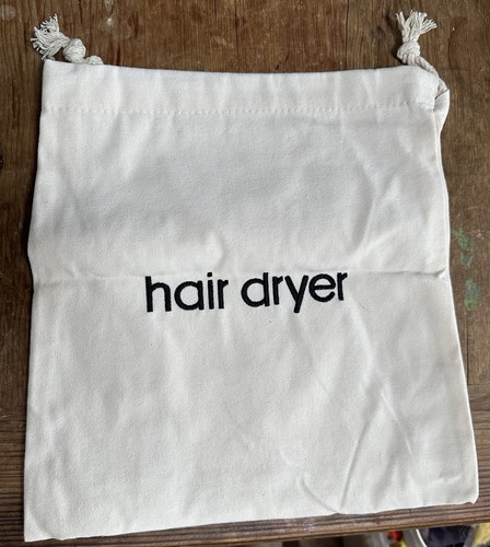 Canvas drawstring hair dryer - canvas,