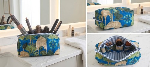 Large quilted cotton - cotton, hand